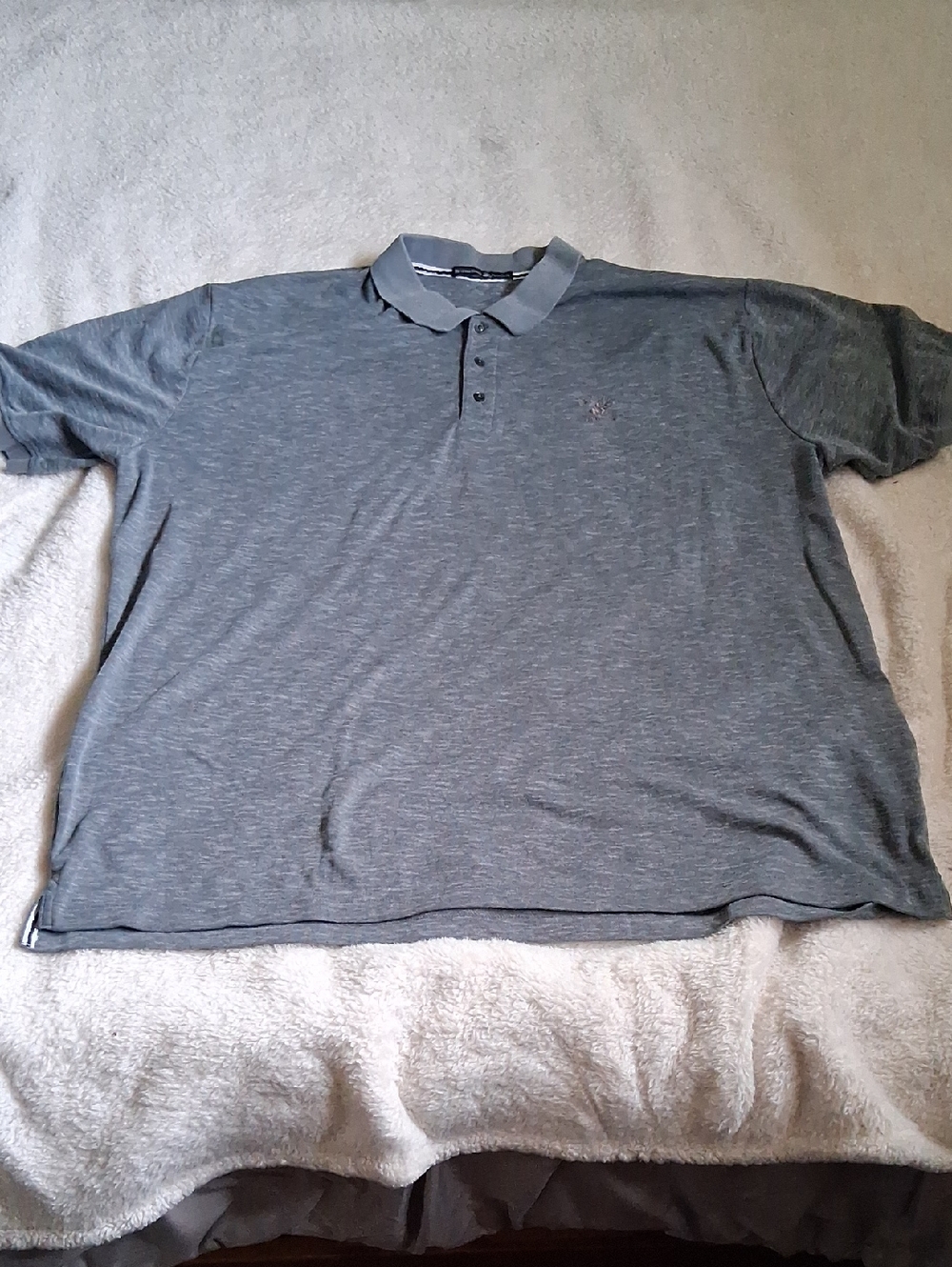 Beverly Hills Polo Club Men's Heather Gray Polo
